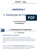 Estatística I: 3. Distribuição de Frequências