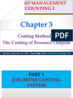 COST PPT - Chapter 3 - Costing Method - InST Job Order Costing