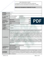 Infome Programa de Formación Titulada