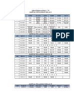 Jadwal Pelajaran Kelas