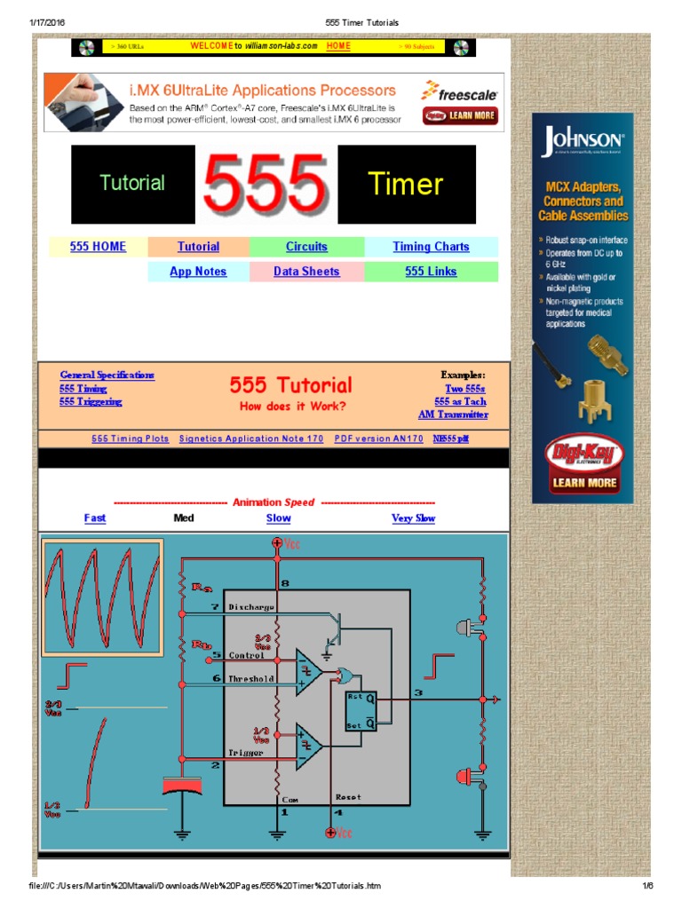 555 Timer Tutorials The Easy Way | PDF | Modulation | Electrical ...