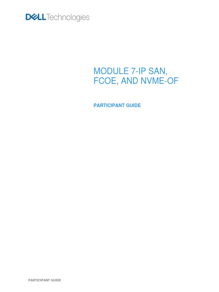 Module+7-IP+SAN,+FCoE,+and+NVMe-oF+-+Participant+Guide | PDF | Computer ...