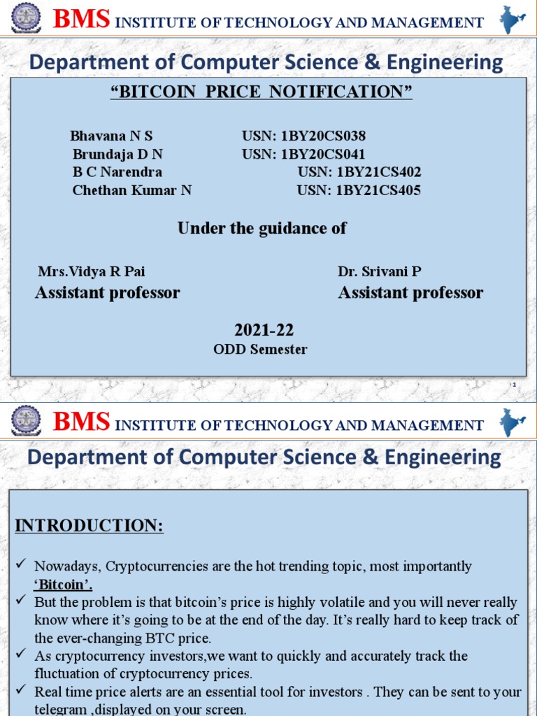 Bitcoin Price Notification App Project | PDF | Bitcoin | Cryptocurrency