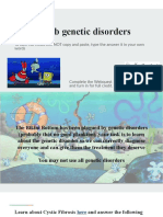 Genetic Disorder Webquest Artifact