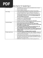 CXC Spanish Paper 2 Guidelines