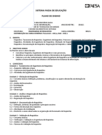 Plano de ensino de Engenharia de Requisitos no curso de Sistemas de Informação