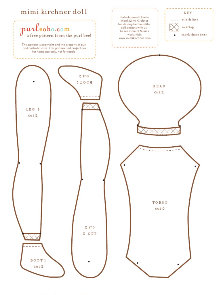 Free Mimi Kirchner Doll Pattern | PDF