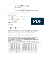 I. Simple Exponential Smoothing