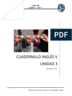 Cuadernillo Inglés V Unidad 3: Cetis 148