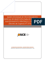 Bases Estándar de Procedimiento Especial de Selección para El Servicio de Mantenimiento Periódico Y Rutinario (Decreto de Urgencia #070-2020)