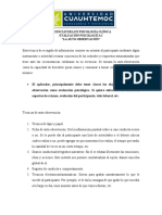 Licenciatura en Psicología Clínica Evaluación Psicologíca I "La Auto-Observación"