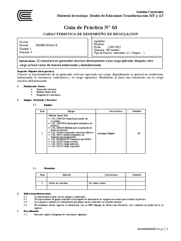 Guia de practica n 03 dise o de set pdf generador el ctrico poder