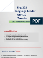 Eng.202 New Language Leader Unit 10 Trends