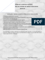 Ministerio de La Defensa Nacional Dirección General de Control de Armas Y Municiones - Digecam