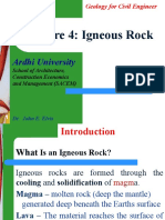 Lecture 4: Igneous Rock: Ardhi University