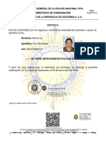 Dirección General de La Policía Nacional Civil Ministerio de Gobernación Gobierno de La República de Guatemala, C.A