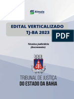 Edital Verticalizado TJ BA Técnico Judiciário Escrevente Pós Editalss