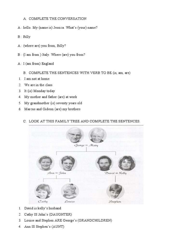 English Conversation and Grammar Exercises | PDF
