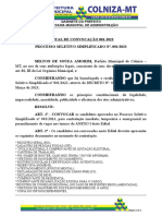 Edital de Convocacao N 01 2023