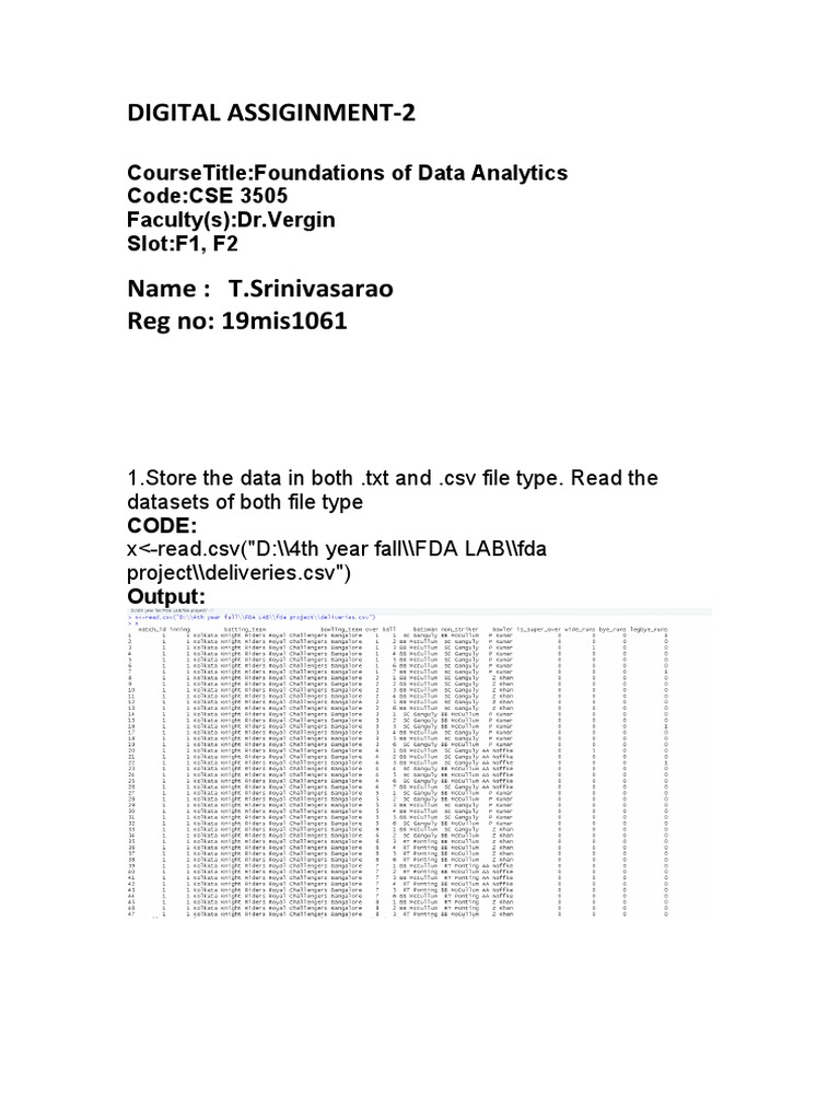Analysis of a Cricket Dataset Data Cleaning, Imputation, and Visualization PDF