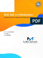 DISC Self Motivators - Sample Report - English - 3 1 22