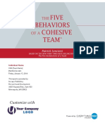 Sample Report Five Behaviors
