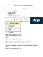 5.karta Pracy: Azja - Powtórzenie Wiadomości