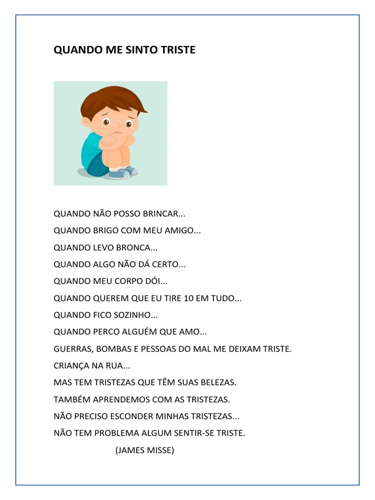 Quando Me Sinto Triste | PDF