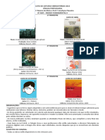 Lista de Leituras Obrigatórias 2023 Língua Portuguesa Prof. Naiara Da Mata e Prof. Janahyna Flausino 8º Ano - Ensino Fundamental Ii