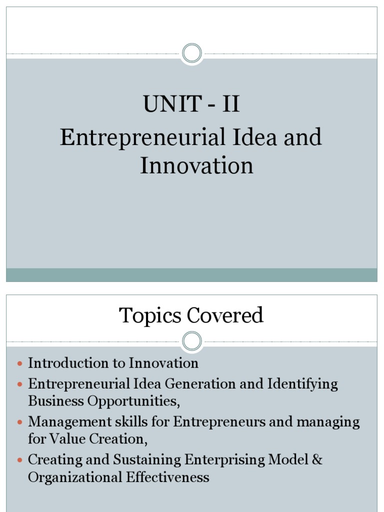 Add-On Notes of PME UNIT-2 | PDF | Angel Investor | Entrepreneurship