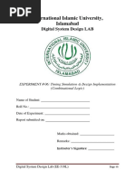 Lab - 06 - Timing Simulation & Design Implementation (Combinational Logic)