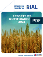 Reporte de Notificaciones - 2021 - : Red de Información y Alertas Alimentarias