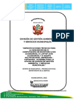 Especificaciones Tecnicas de Equipos de Computo para La Oficina de La Dgaysm - Informe #006-2023-Mdh-Dgaysm-Dmgl