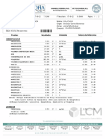 Hematologia: Nombre: Identidad: Teléfono: Sexo: Edad: Médico: Origen: Correo: Dirección