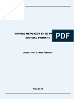 Manual de Plazos en El Proceso Judicial Peruano LPDerecho