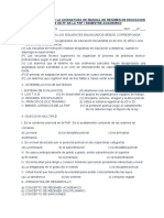 I Examen Parcial de La Asignatura de Manual de Regimen de Educacion de Las Ee