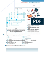Worksheet 20:: Read The Definitions and Complete The Crossword