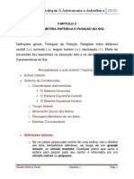 Introdução À Astronomia e Astrofísica: Capítulo 2 Trigonometria Esférica E Posição Do Sol