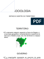 Sociologia: Estado E Gestão Do Território