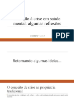 Atenção à crise em saúde mental