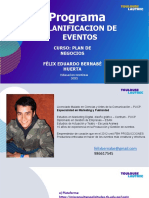 Programa: Planificacion de Eventos