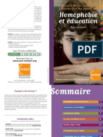 Homophobie Et Éducation: Prévention Des Conduites À Risques Chez Les Adolescents