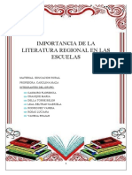 Importancia de La Literatura Regional