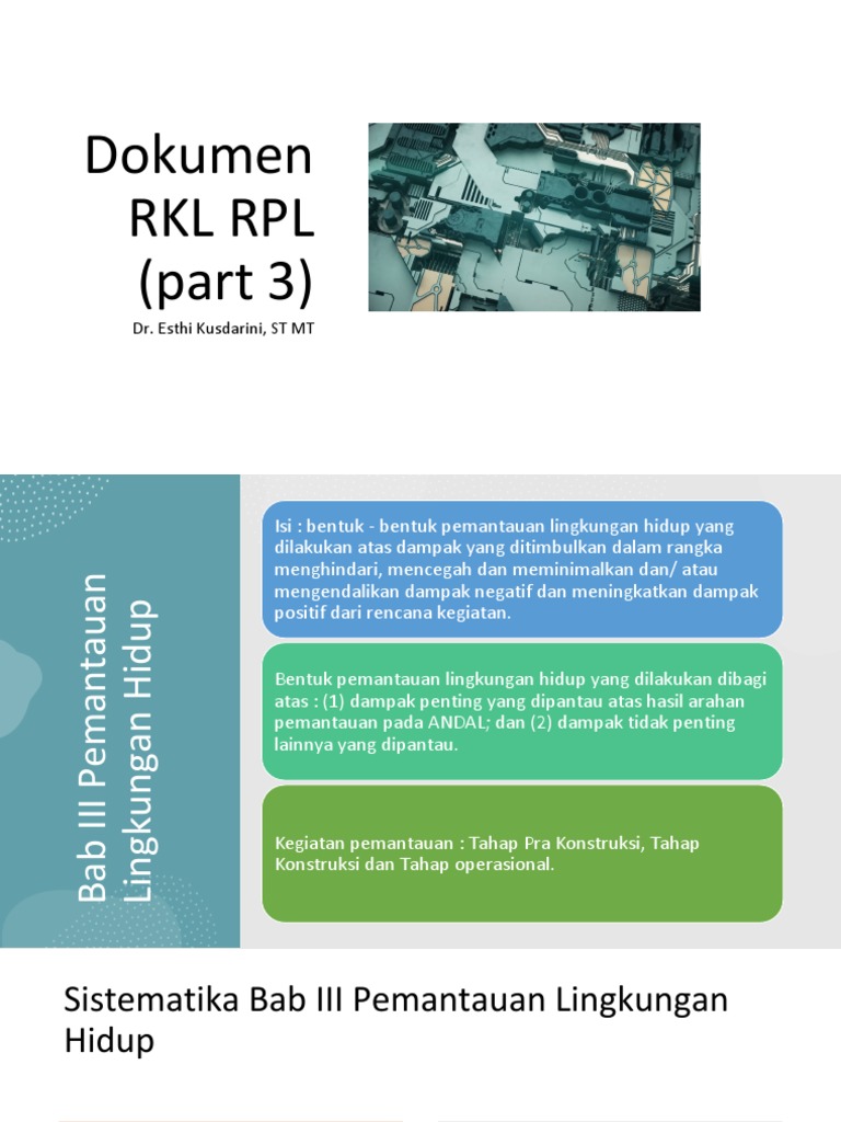 Pemantauan Lingkungan Hidup RKL RPL | PDF