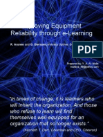 Improving Equipment Reliability Through E-Learning