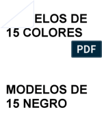 Modelos de 15 Colores