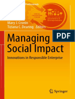 Managing For Social Impact: Mary J. Cronin Tiziana C. Dearing Editors