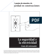 Fy07 sh-16586-07 4 Electrical Safety Trainer Guide Spanish