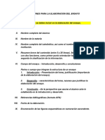 Condiciones para La Elaboracion Del Ensayo