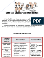 Escolas Literárias Brasileiras: Características e Autores